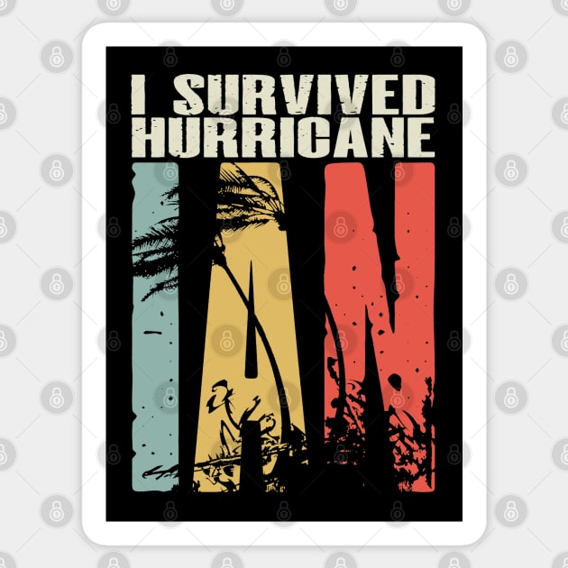 I Survived Hurricane Ian Sticker by Etopix